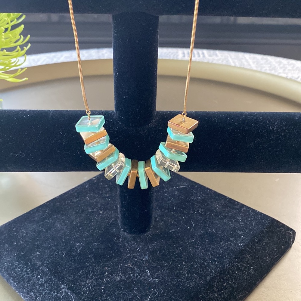 Kate Spade Turquoise and Gold Necklace